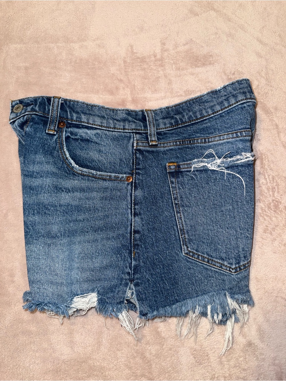 Abercrombie & fitch the mom high rise distressed short size 28 - Picture 3 of 8